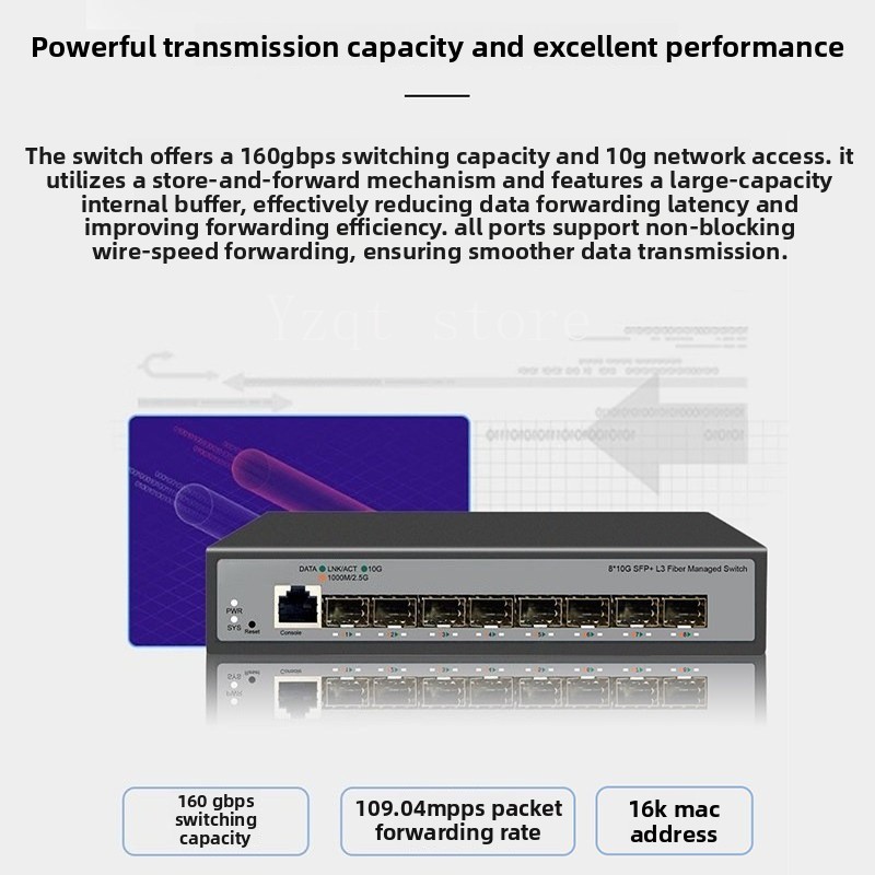 8ポート10ギガビットイーサネットスイッチ、NASサーバー、 - Sfp+ 10G Managed Switch 8 Port のレビューと価格
