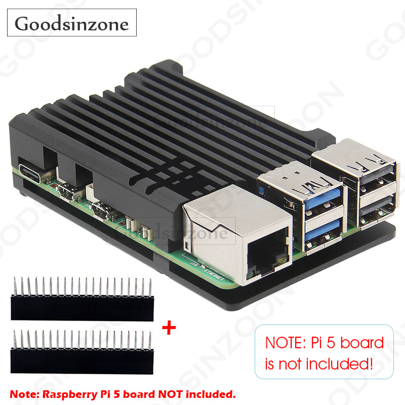 Raspberry Pi 5 アルミニウムアーマーケース - - Raspberry Pi 5 8Gb のレビューと価格